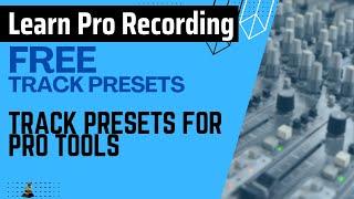 How to Build and Save Pro Tools Track Presets