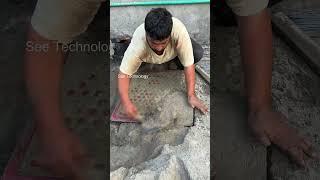 Making Cement Tile For Home #cementcraft #craft #shorts