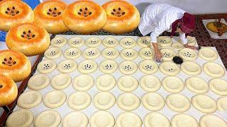 Legendary SAMARKAND breads. 15 000 loaves a day. How to make bread