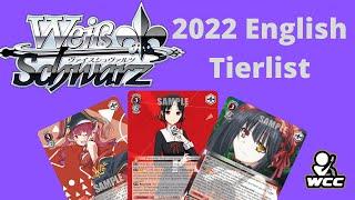 English Pre-Banlist Weiss Schwarz English Tier List