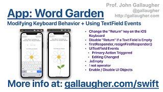 Ch. 3.3 Working with the Keyboard, Dealing with the firstResponder, and Handling UITextField Actions