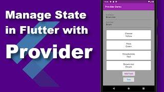 Managing state in Flutter with Provider (Version 3)