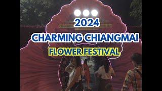 [4K 60fps] CHIANG MAI FLOWER FESTIVAL 2024 WALKING TOUR #walkingtour #chiangmai #thailand