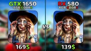 GTX 1650 vs RX 580 | 15 Games Tested In 2023
