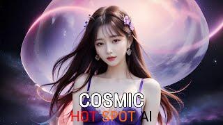 AI Art Lookbook 4K | Cosmic Lingerie Fashion Show | AI Beauty Girl | AI 룩북 실사 그림