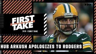 Reacting to Hub Arkush apologizing for calling Aaron Rodgers the ‘biggest jerk in the league’