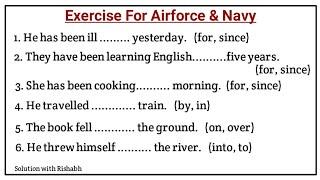 Preposition Important Questions for Airforce & Navy | Preposition important question in English