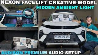 NEXON FACELIFT CREATIVE MODEL MODIFIED WITH AUDISON PREMIUM AUDIO SETUP & HIDDEN AMBIENT LIGHT...!!!