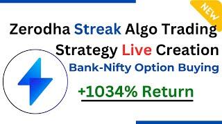 Modified 9 EMA Strategy on Zerodha Streak! | zerodha streak banknifty option buying strategy