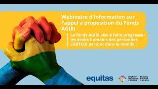 Webinaire d’information sur l’appel à proposition du Fonds AGIRI