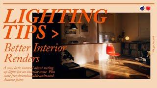 Interior Rendering: 3D Lighting Tips & Free Animated Gobos