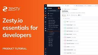 Zesty.io Essentials: Developer Guide