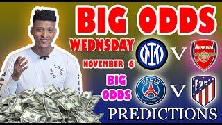 Europa champions league Big Odds Football Prediction Today 06-11-2024 |  Betting tips Today |