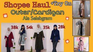 SHOPEE HAUL LONG OUTER / CARDIGAN ALA SELEBGRAM MURAH 2020