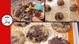 Classic Chocolate Chip Cookies Recipe with brownies and chocolate chunks