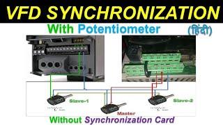  VFD speed synchronization | multiple | Danfoss | AllenBradley  | delta | Siemens | Hindi