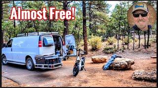 Grand Canyon 2024! Day 8. Starlink data update. New cheap campsite! van life 