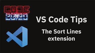 VS Code tips — The Sort Lines extension