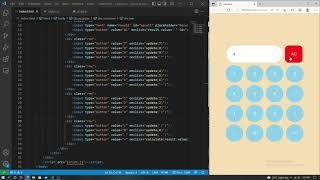 How to create calculator using HTML and CSS Javascript | VS code