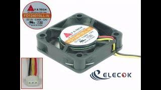 Y.S TECH FD124010LL-N Server-Square Fan FD124010LL-N 3-wire