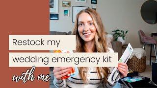 Re-stock my Wedding Day Emergency Kit With Me