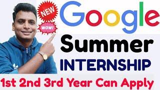 google internship 2024-2025 | off campus internship 1st 2nd and 3rd year students | Freshers Hiring