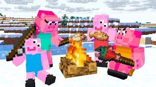 Peppa Pig 100 Days in the Arctic in Minecraft