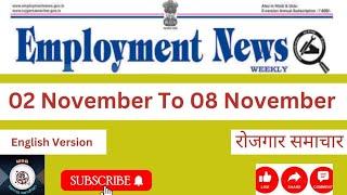 Weekly Job Highlights: Employment Newspaper November 02 - November 08, 2024|| employment newspaper||