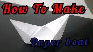 Origami paper boat| Tipi Tricks