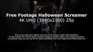 Free Footage Halloween Screamer 4K UHD 3840x2160 25p
