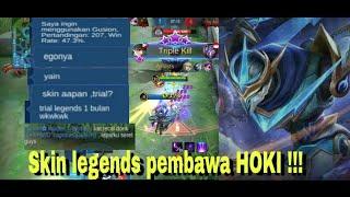 Review skin legends gusion cosmic gleam - langsung test solo rank