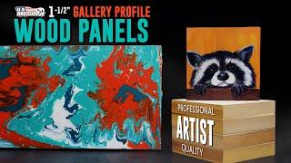 U.S. Art Supply | 1-1/2" Gallery Profile Wood Panels