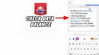 TM check data balance