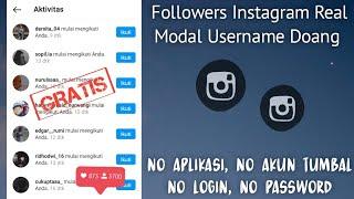 Cara Mudah Menambah Followers Instagram Gratis Tanpa Aplikasi, Tanpa Login, Hanya Username Aja