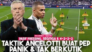 Taktik Ancelotti Bikin Guardiola Kalang Kabut, Segitiga & Pasif Press | Real Madrid 3 - 1 Man City