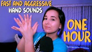 ASMR FAST & AGGRESSIVE HAND SOUNDS No Talking! [1 HOUR]