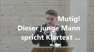 MUTIG! Dieser junge Mann spricht Klartext und rüttelt Leute aus dem Schlaf!