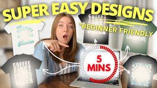 Profitable T-Shirt Designs in UNDER 5 MINUTES! Bestselling Print on Demand Niches for Beginners