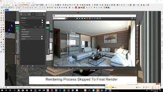 Interior Rendering Settings in Sketchup 2017 & Vray 3.4 Tutorial 002