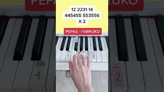 Pepas - Farruko (Piano Tutorial) #easypianotutorial #pianobeginner #pepas #pepasfarruko #summypiano