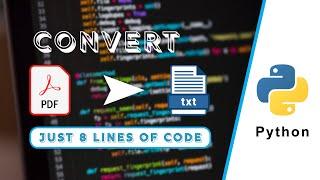 Convert PDF file to TEXT file using Python || Python for Beginners || Hindi/English