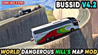 WORLD DANGEROUS HILL'S MAP MOD For Bus Simulator Indonesia || Bussid V4.2 || Offroad Gamers ||