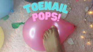 Popping Balloons With My Toenails  (Teaser) #balloonpopping #shorts