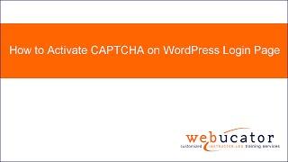 How to Activate CAPTCHA on WordPress Login Page
