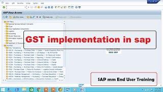 GST implementation in sap mm