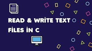 Read and Write Text Files in C Programming Language || Idiot Developer