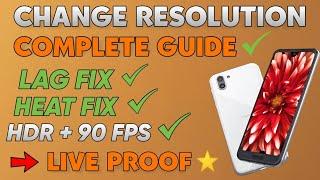 How To Change Aquos r2 & r3 Resolution - Aquos r2 & r3 Lag Fix - Complete Lag Fix