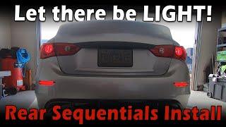 How to install Infiniti Q50 rear sequential signals (without the pigtail)