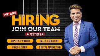 We are Hiring | Jobs at A Digital Blogger - Sales, Content, Marketing, Design