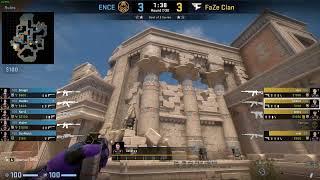 Anubis - FaZe Twiszz - B Temple Smoke + Entry Flashes against ENCE #csgo #nades #csgopros